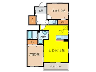 アルジェントⅡの物件間取画像